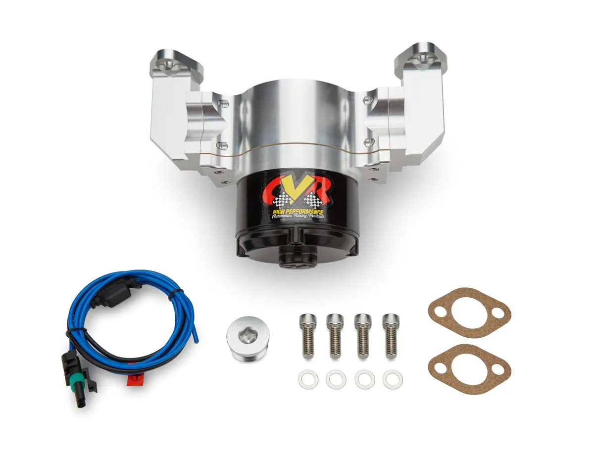 Cvr Sbc Billet Alum Electric Water Pump Clear 1