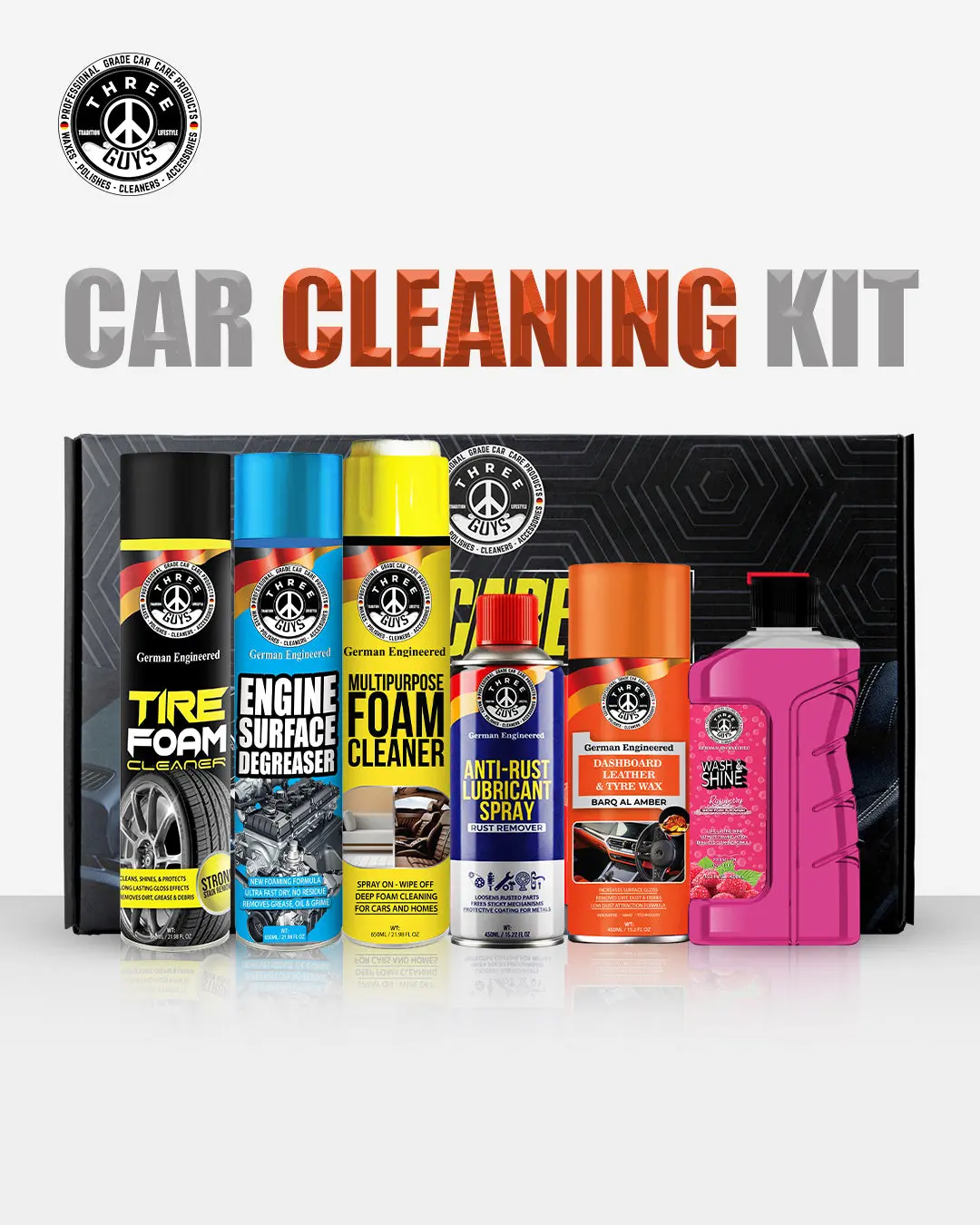 Car Cleaning Kit - Complete Cleaning Solution At A Discounted Price – Three Guys 1