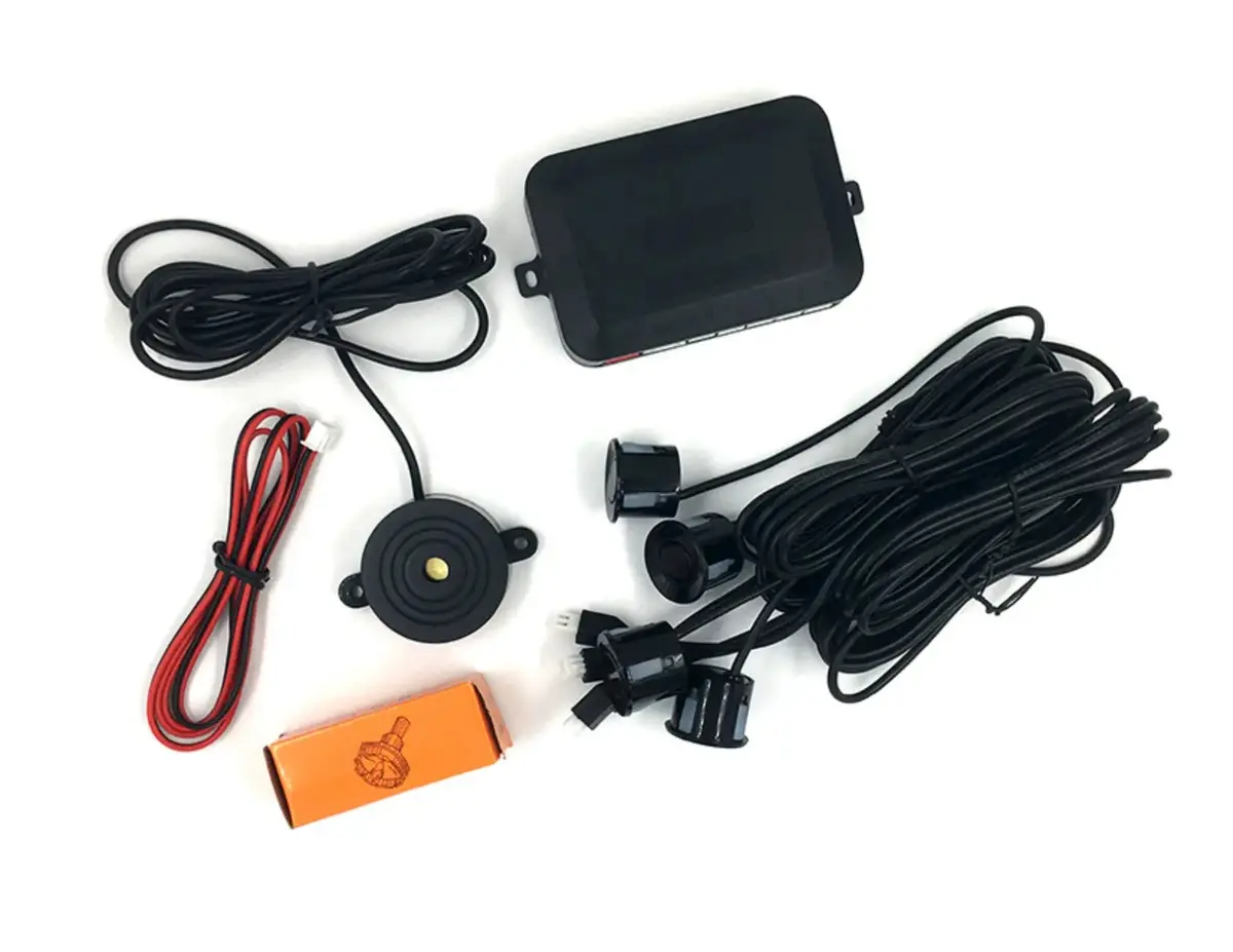 Car Parking 4 Sensor Kit Reverse Backup Radar Sound Alert Indicator 1