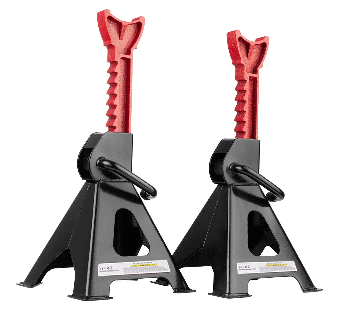 Car Wheel Jack Stand 2Pcs 3Ton With Foot Pad Auto Tyre Stand Car Maintenance Bracket 1