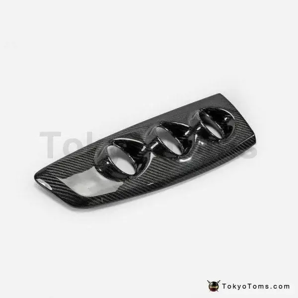 Carbon Fiber Dash Mount Gauge Pod (Lhd Only) Glossy Fiber Interior Dial Cover Trim Kit 1