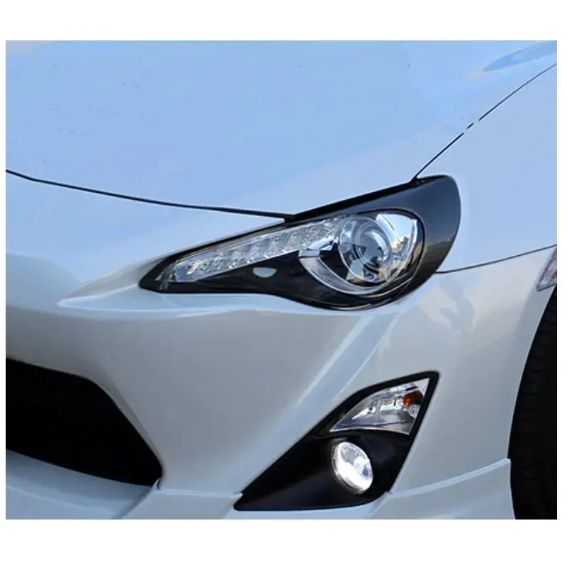 Carbon Fiber Eyebrow Headlight Lips Brows Fit For Toyota Gt86 1