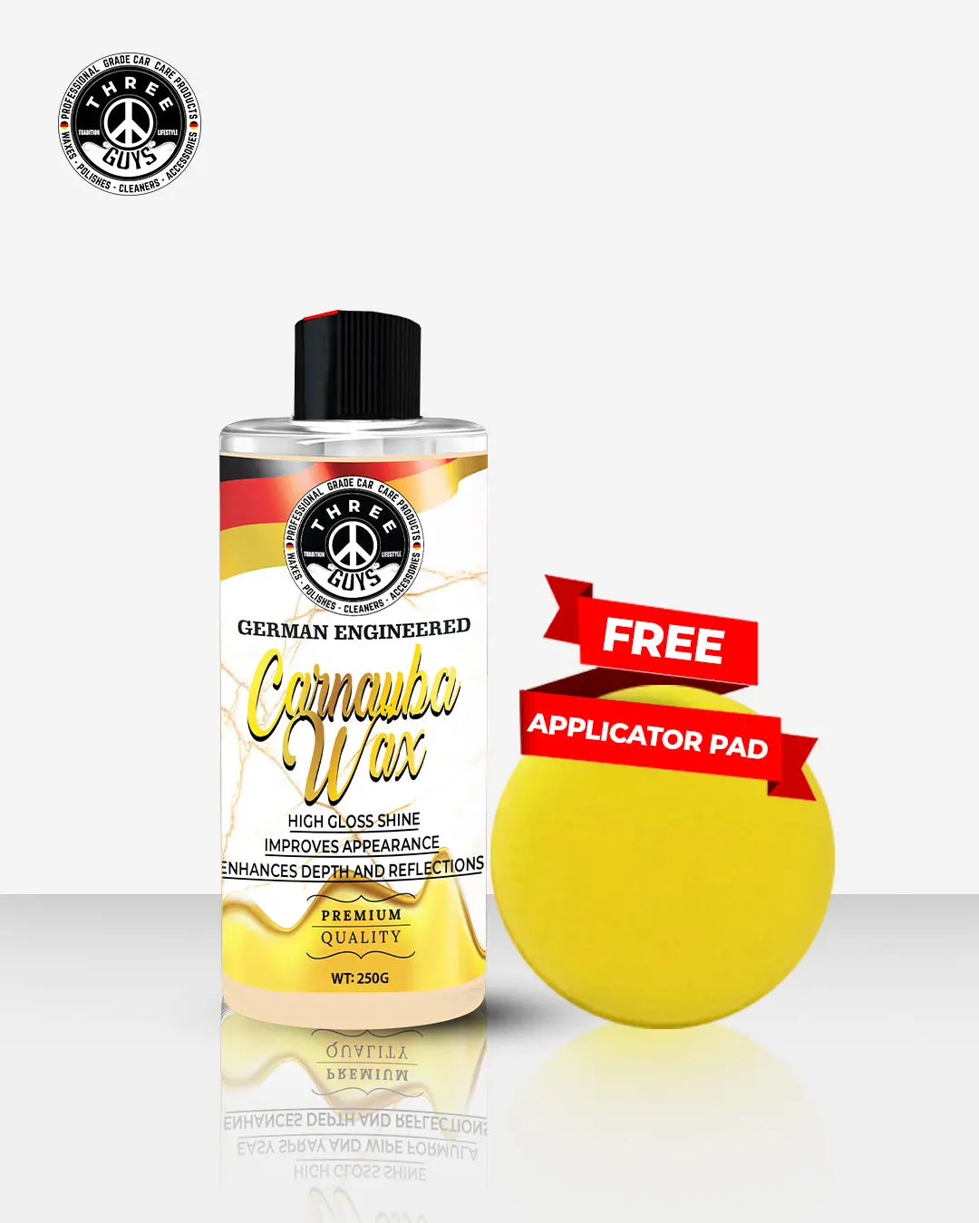 Carnauba Wax – Deep Gloss – 250G | Three Guys - German Engineered 1