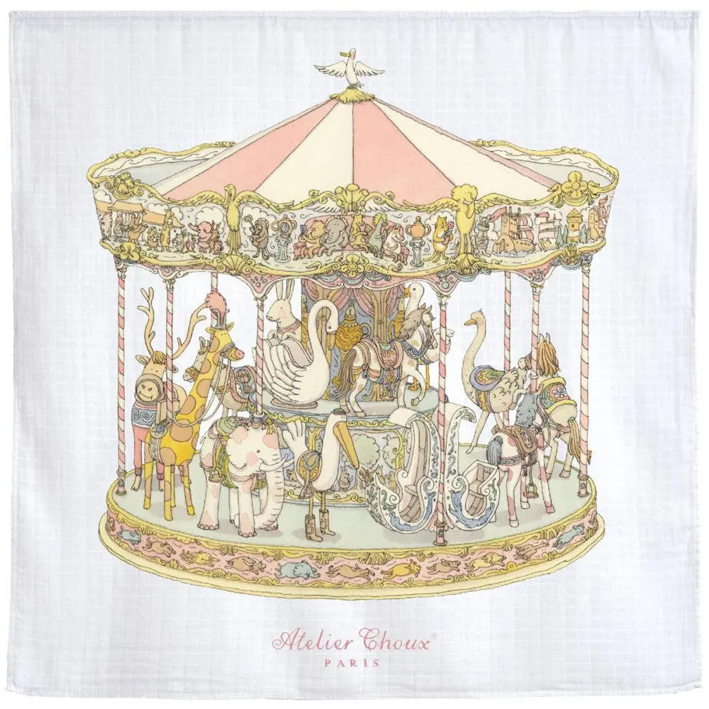 Swaddle - Carousel Pink Pre Order April 1