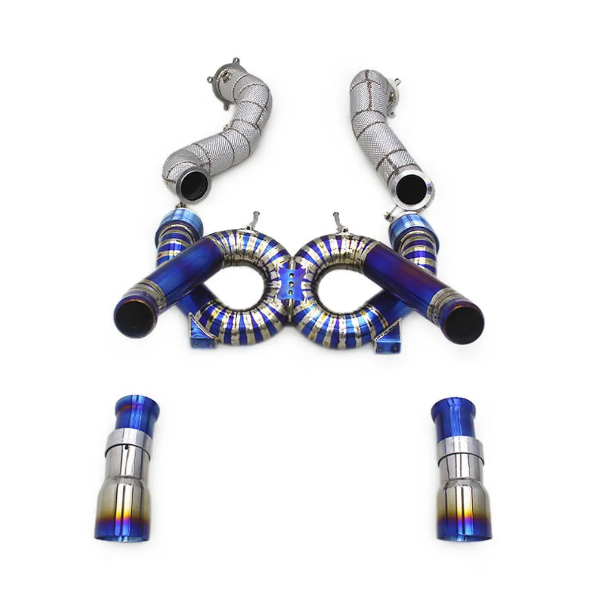 Titanium X Pipe Catback Exhaust System For Mclaren 720S 4.0T Spider 2