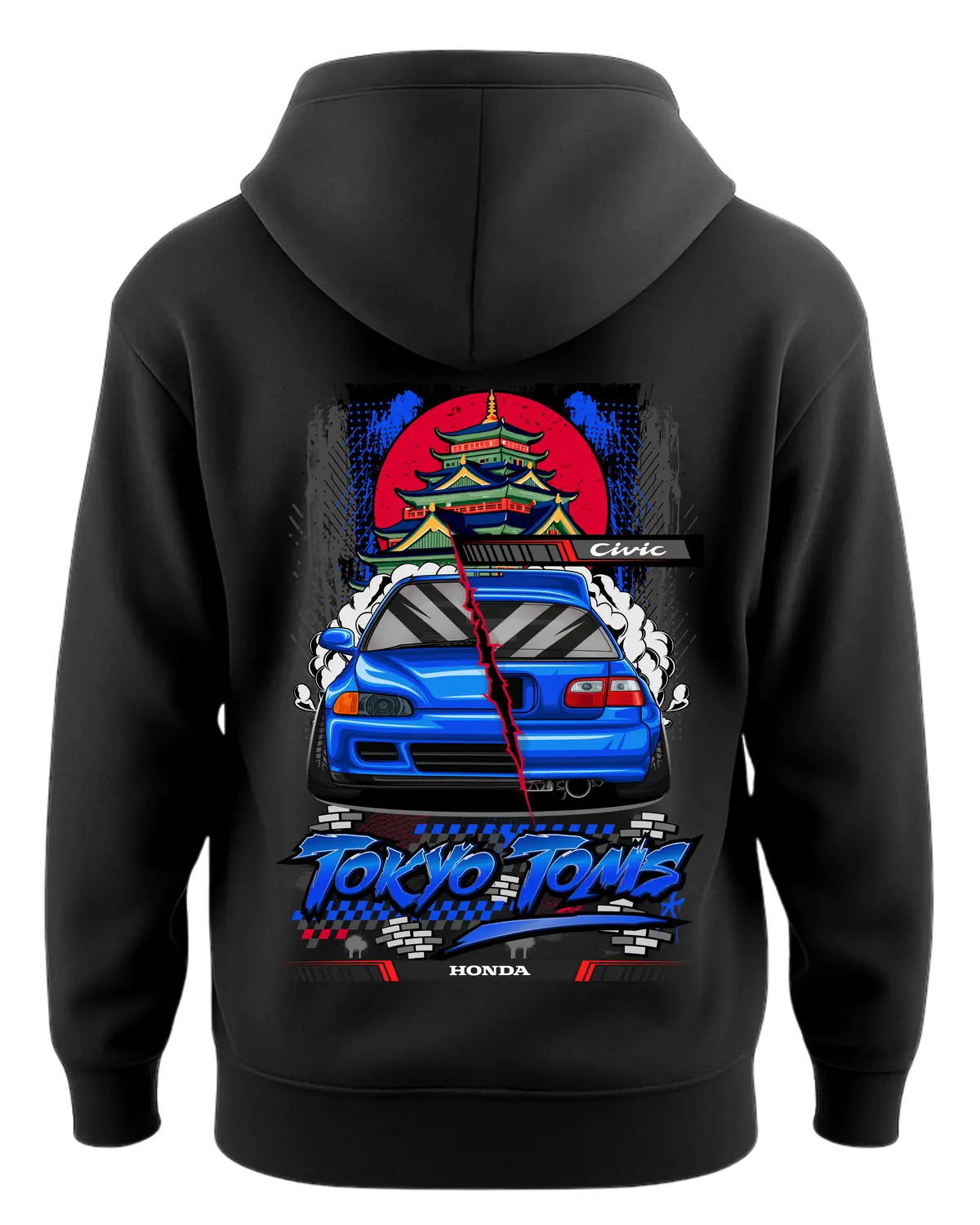 Honda Civic Eg Dual View Series Hoodie 1