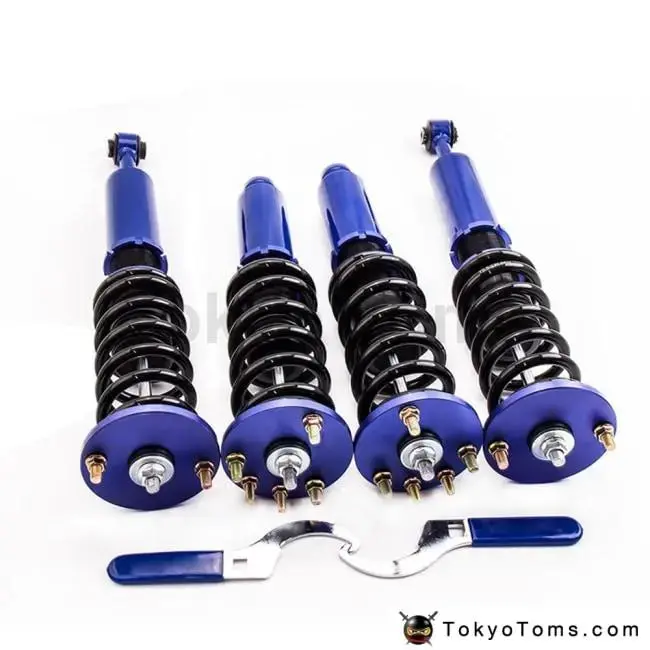 Coilovers Suspension Kits For Honda Acura Tsx 2004-2008 Dx Ex Lx Se Shock Absorbers Struts Adj. Height Blue 1