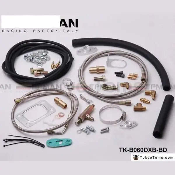 Complete Turbo Oil Line Inlet Drain Return Kit T3t4 T3 T4 T70 T04s T04z T4e Tk-B060dxb-Bd 1
