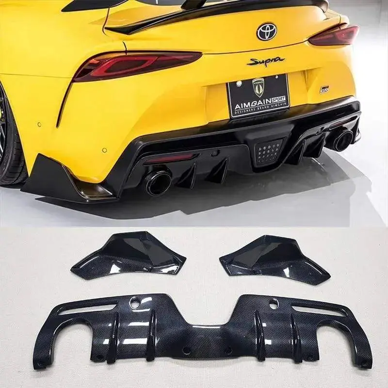 Custom A 90 Supra Carbon Fiber Rear Diffuses 1