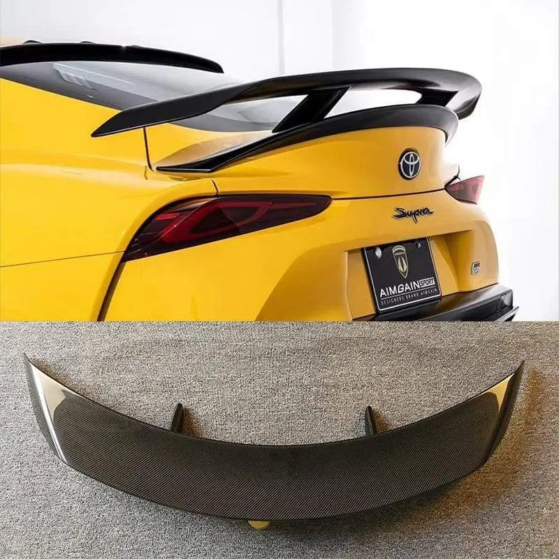 Custom A90 Toyota Supra Carbon Fiber Spoiler Wing 1