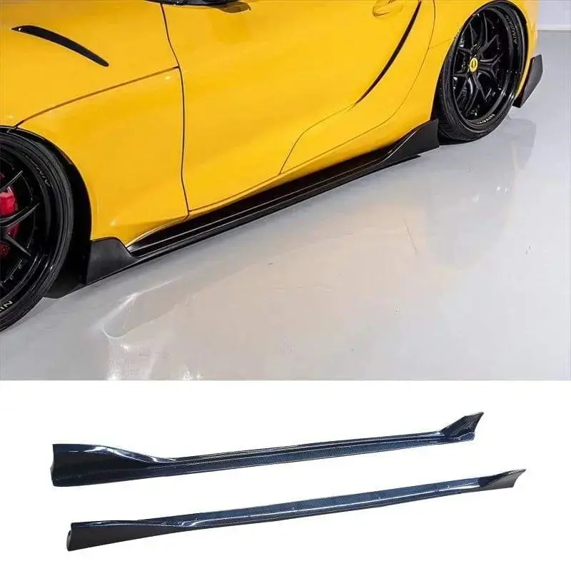 Custom A90 Toyota Supra Side Skirts 1