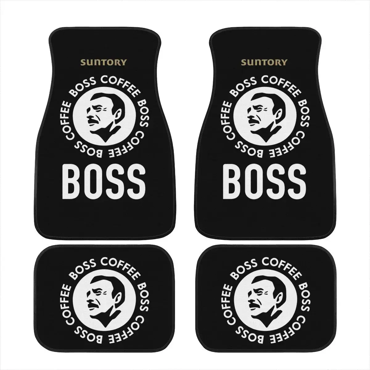 Custom Boss Coffee Black Floor Mats 2