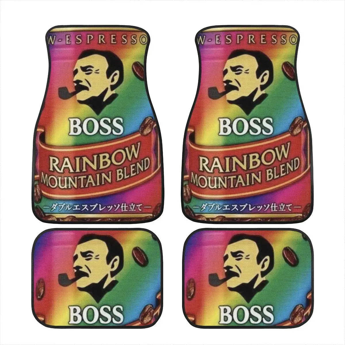 Custom Boss Coffee Rainbow Floor Mats 2
