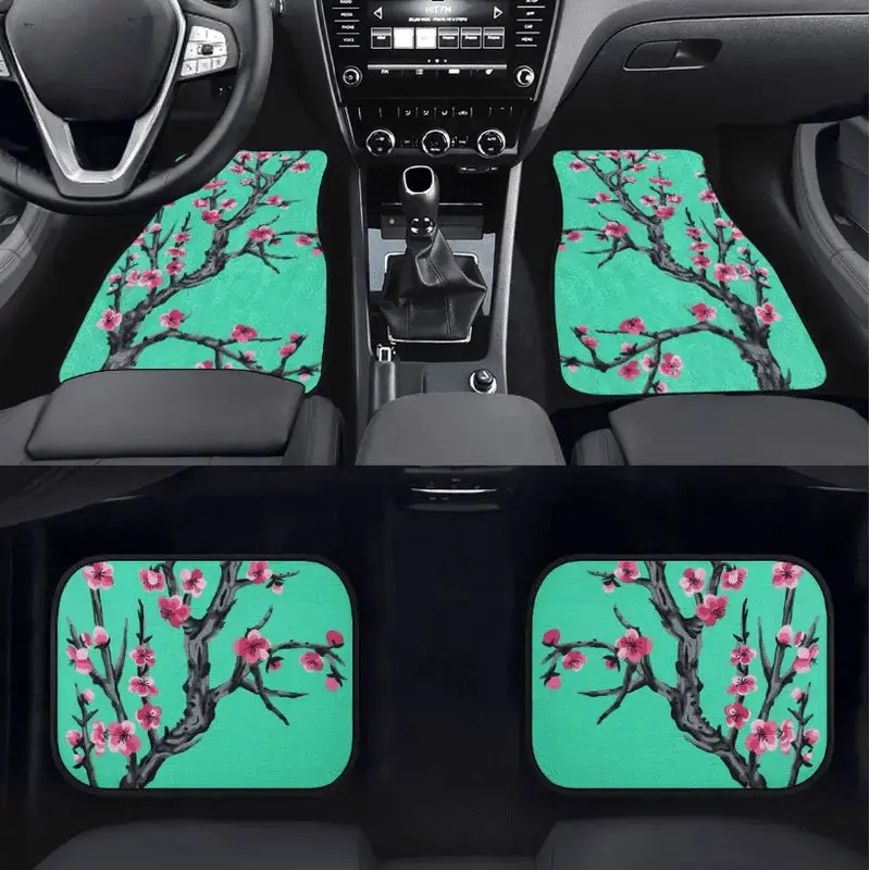 Custom Cherry Blossom Floor Mats 1