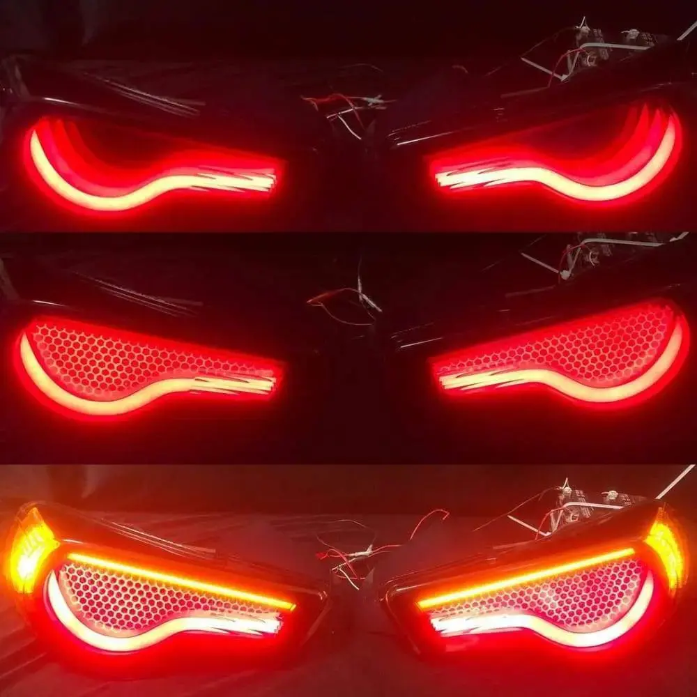 Custom Gt86 Frs Brz Dancing Tail Lights - Honey Comb 1