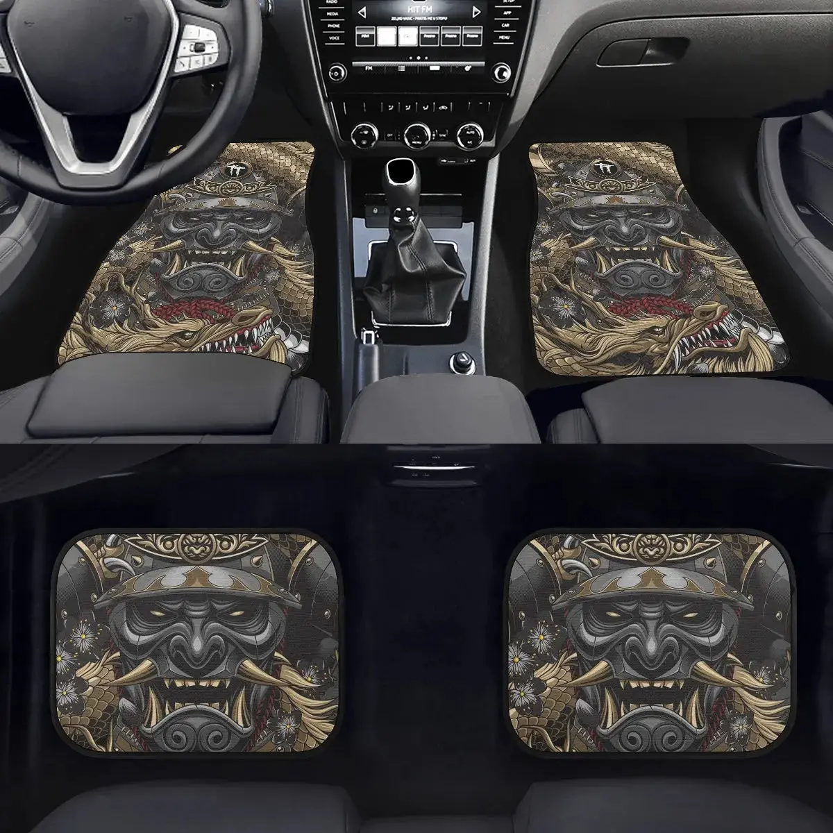 Custom Golden Dragon Floor Mats 1