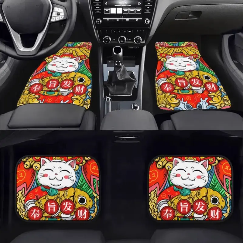 Custom Hello Cat Floor Mats 1