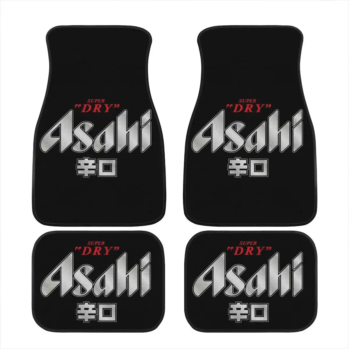Custom Japanese Black Asahi Floor Mats 2