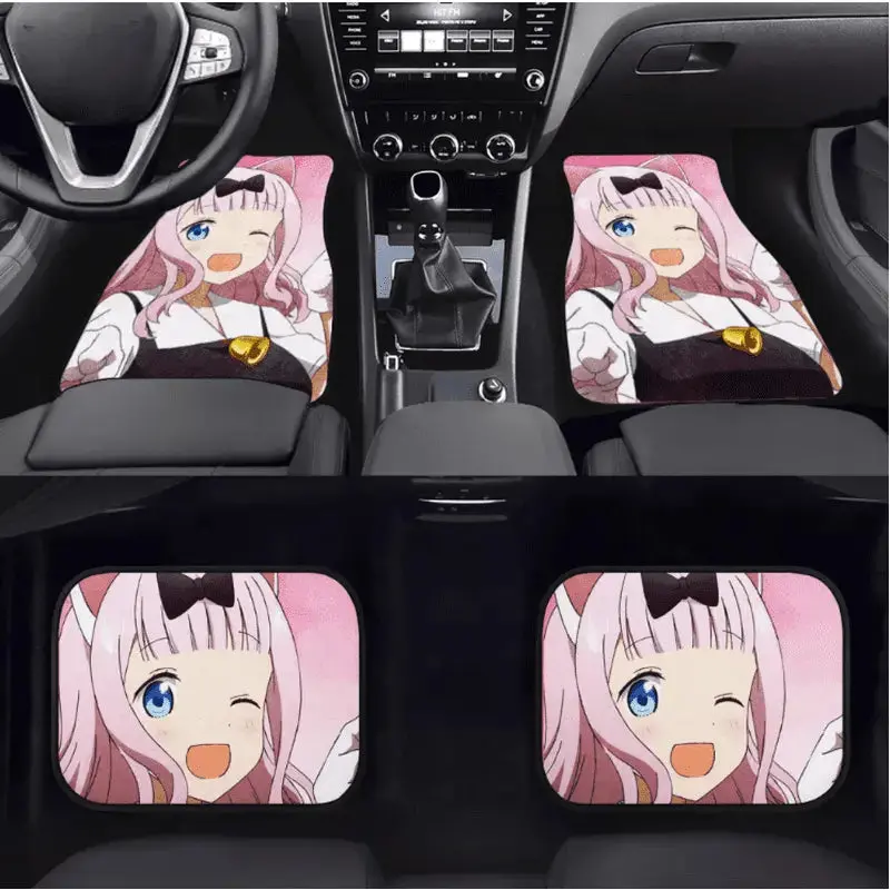 Custom Kawii Pink Anime Floor Mats 1