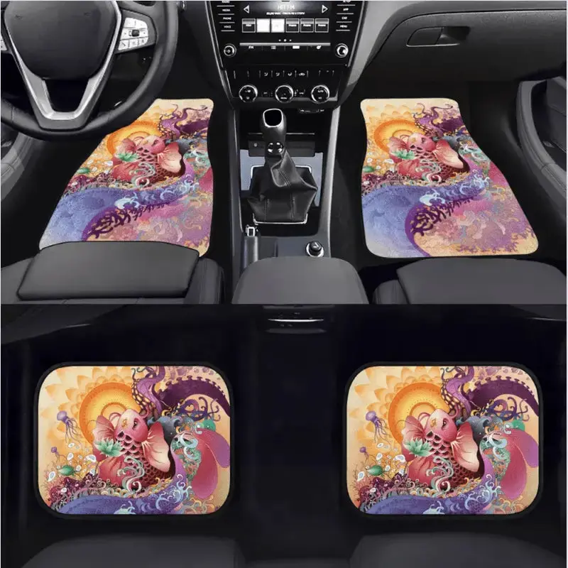 Custom Koi Fish  Floor Mats 1