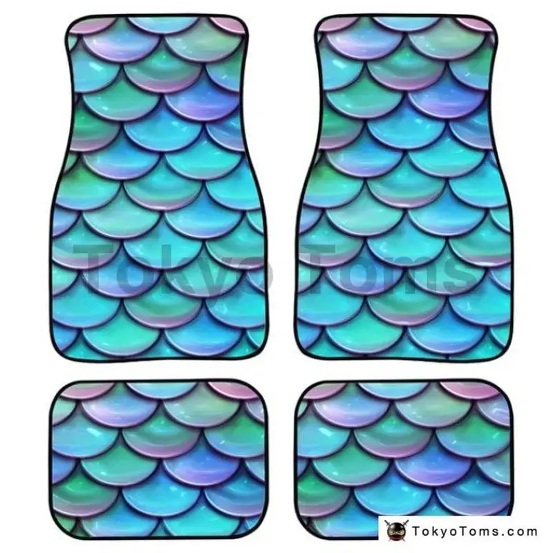 Custom Mermaid Car Universal Floor Mats - Tealy 1