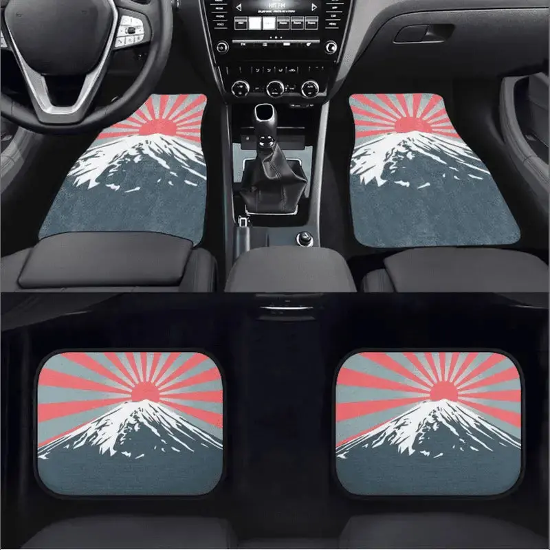 Custom Mount Fuji + Japanese Sunrise  Floor Mats 1