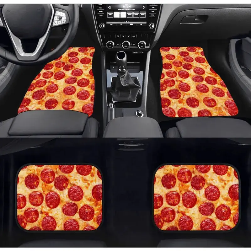 Custom Pepperoni Pizza Floor Mats 1