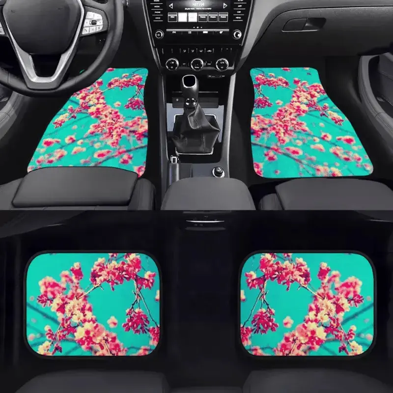 Custom Pink Blossom Floor Mats 1