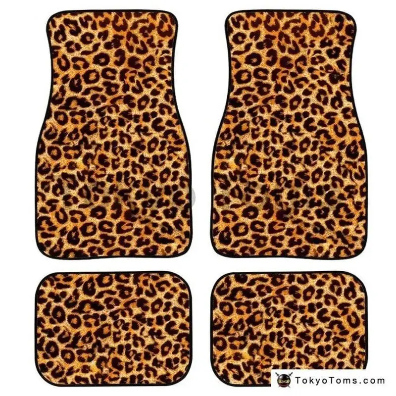 Custom Universal Leopard Car Floor Mats -Leopard 1