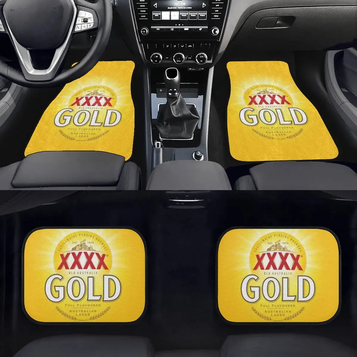 Custom Xxxx Gold Floor Mats 1