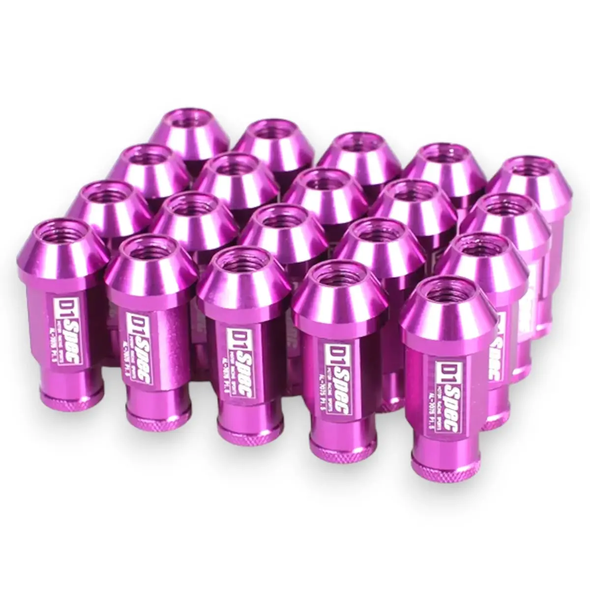 D1 Spec Universal Racing Wheel Lug Nuts Aluminum (Purple) 1