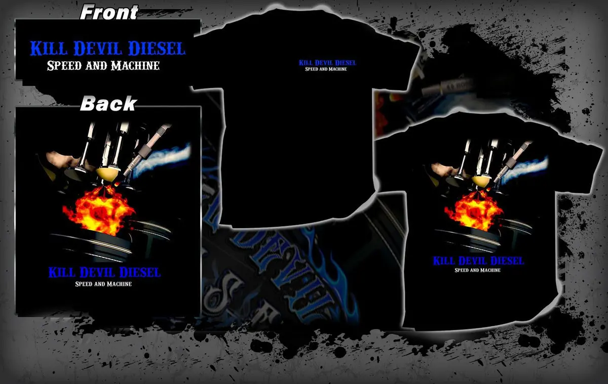 Kill Devil Diesel Valves/Pistons Tee Shirt 1