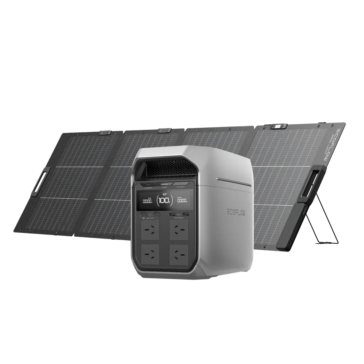 Ecoflow Delta 3 Plus + 220W Lightweight Portable Solar Panel 1