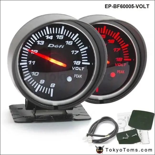 Defi Bf Style 60Mm Led Volt Gauge 1