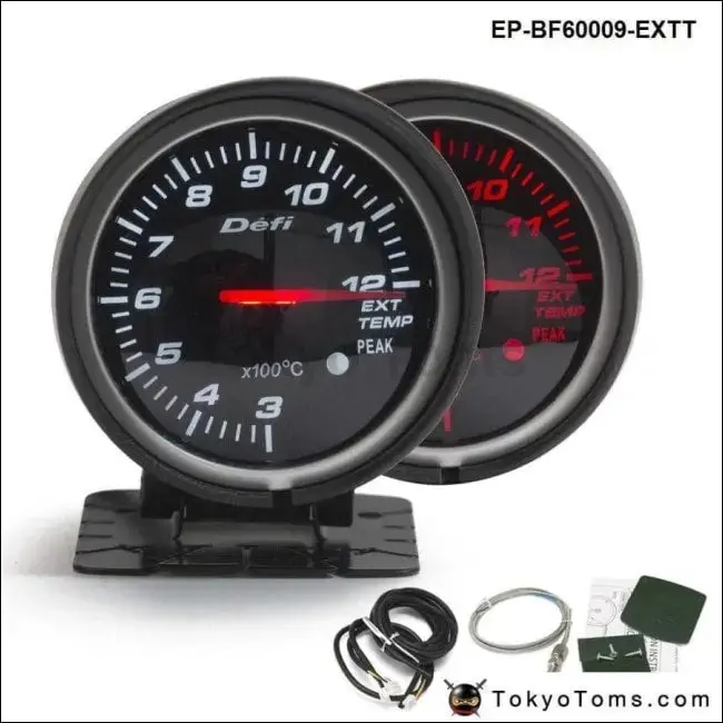 Defi Bf Style 60Mm Led Exhaust Gas Temp Ext Gauge 1