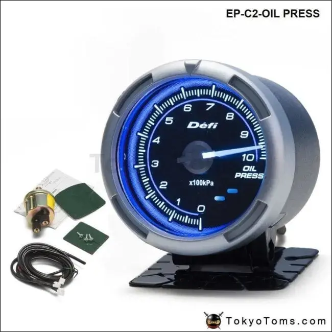 Df Link Meter Advance C2 Oil Pressure Gauge Blue 1