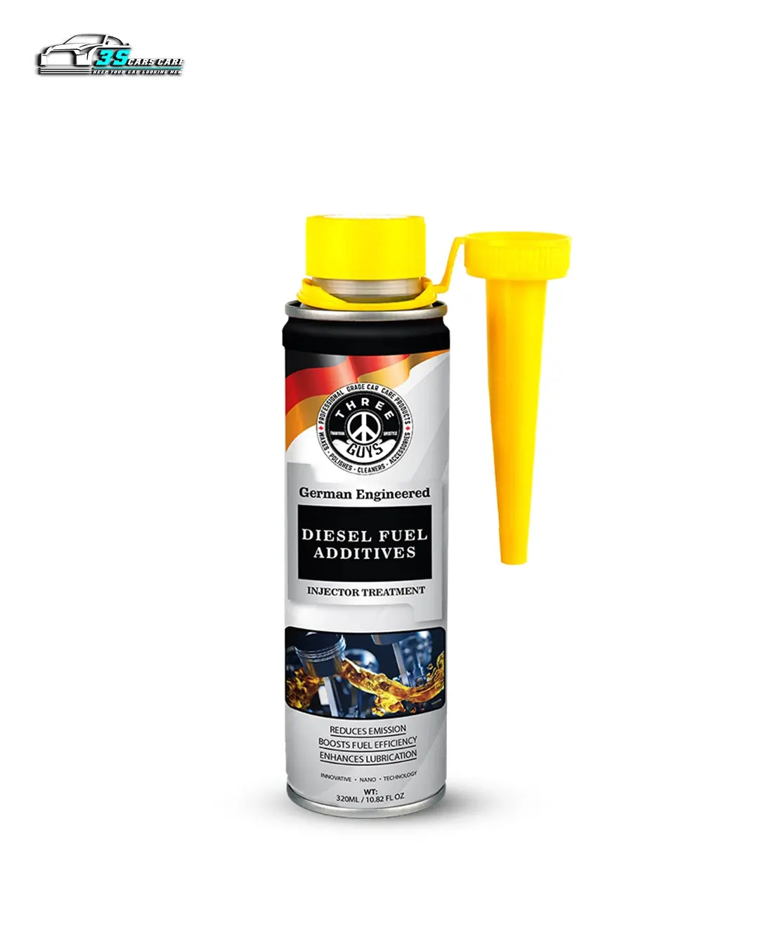 Diesel Fuel Additive | Injector Cleaner & Lubricant | Boosts Fuel Efficiency & Reduces Emissions – 320Ml – Three Guys – German Engineered 1