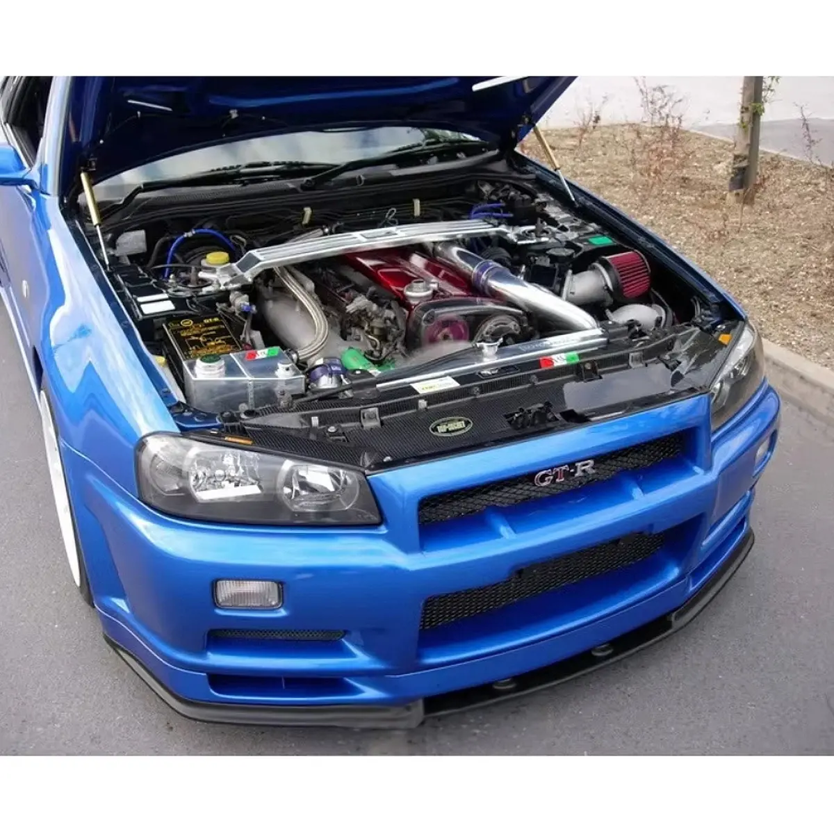 Carbon Fiber Cooling Panel For Nissan Skyline R34 Gtr 2