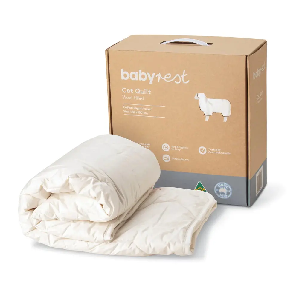 Wool Filled Cot Quilt 1