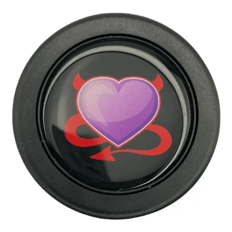 Devil Heart Horn Button 1