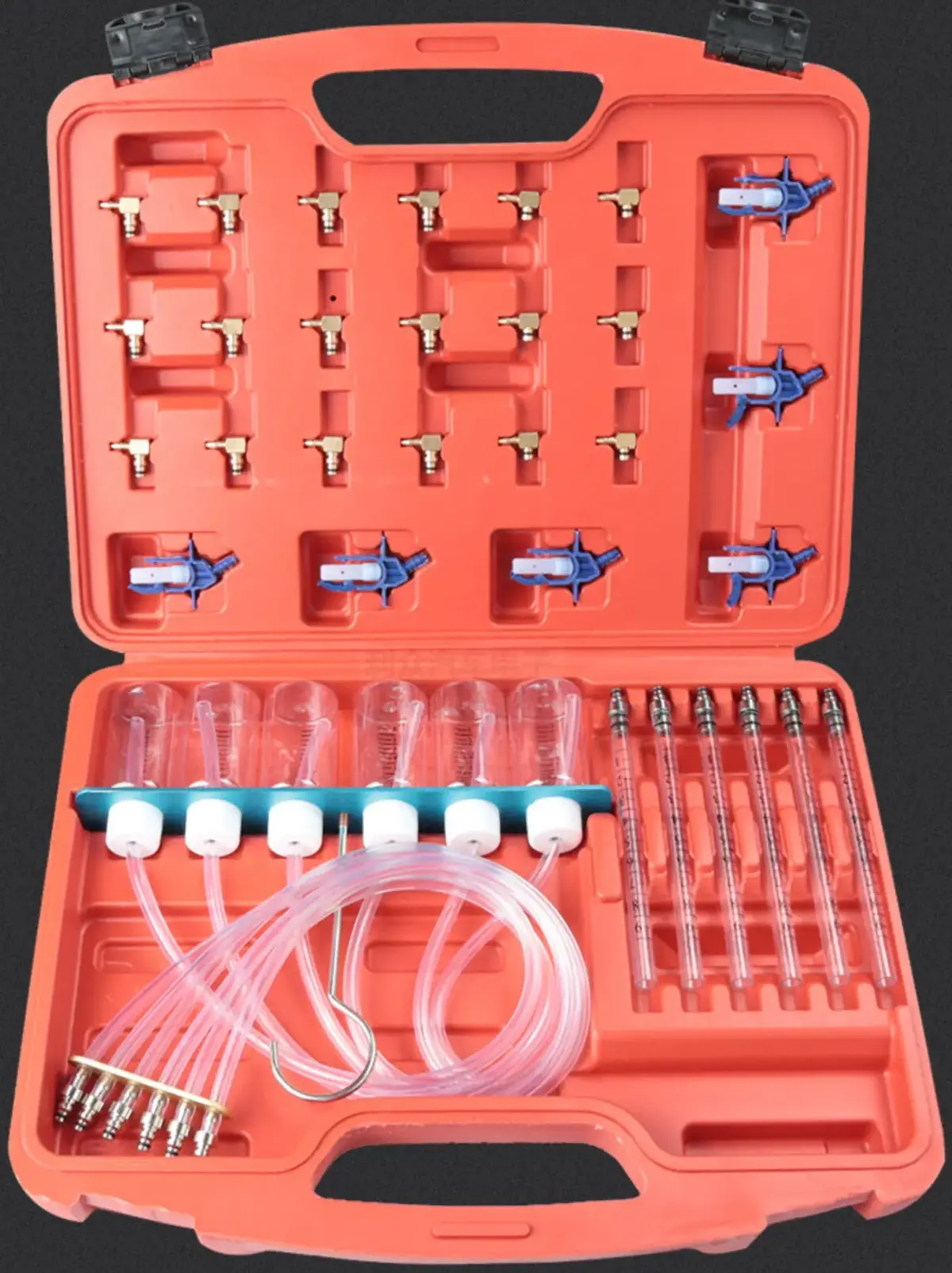 Diesel Injector Flow Diagnostic Cylinder Common Rail Adaptor Test Tool Kit 1
