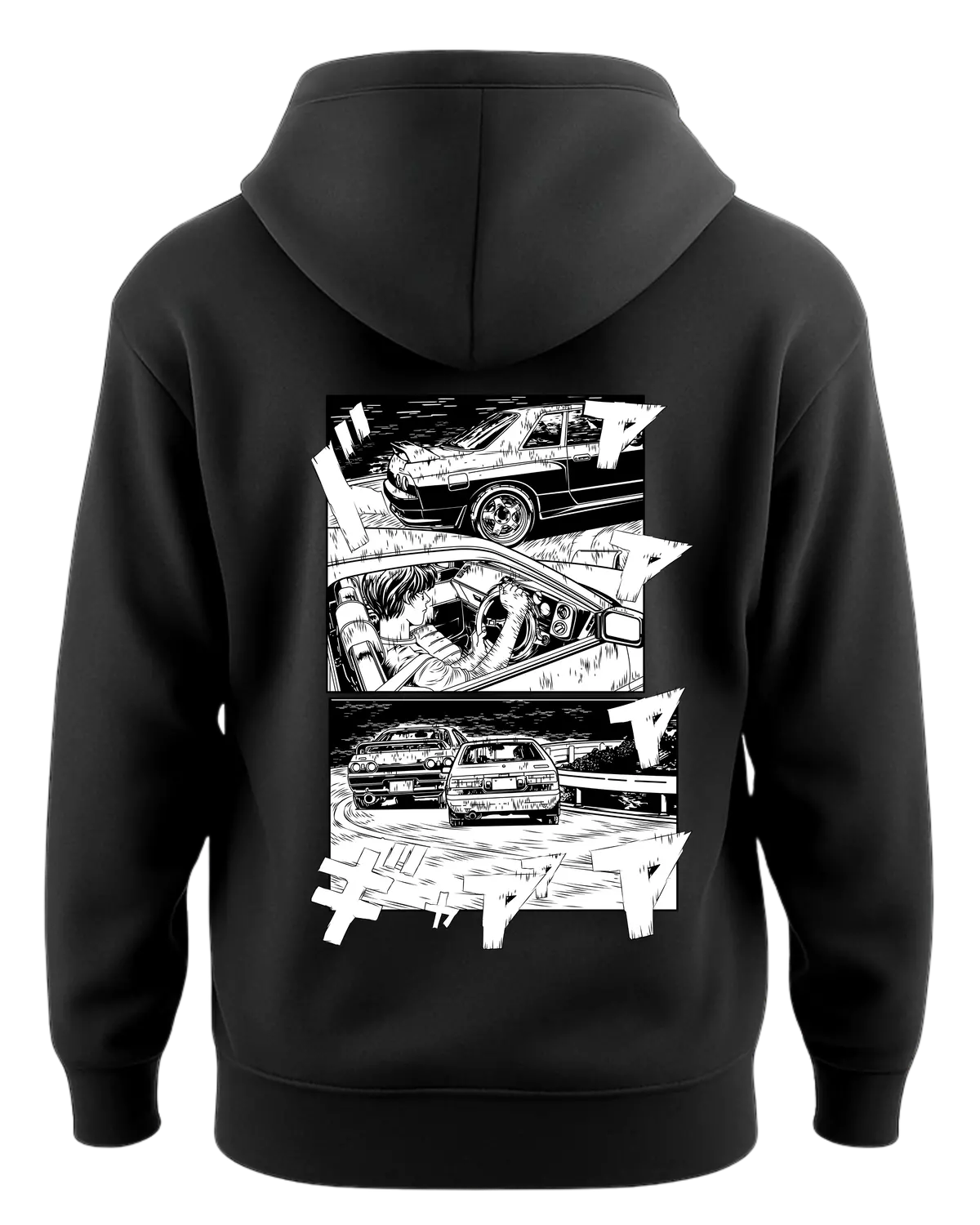 Initial D Comic Downhill Ae86 Vs R32 Hoodie 1