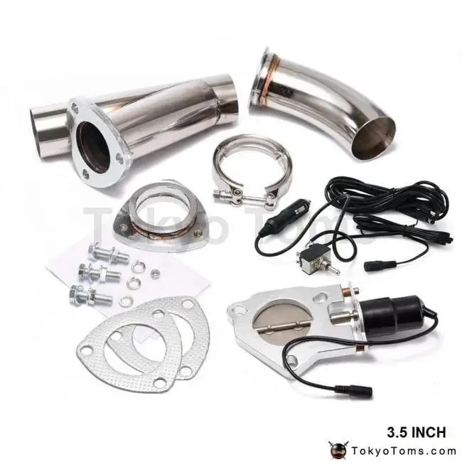 3.5" Electric Cutout/E-Cut Out Valve System W/O Switch For Exhaust Catback/Downpipe For Bmw E90 1