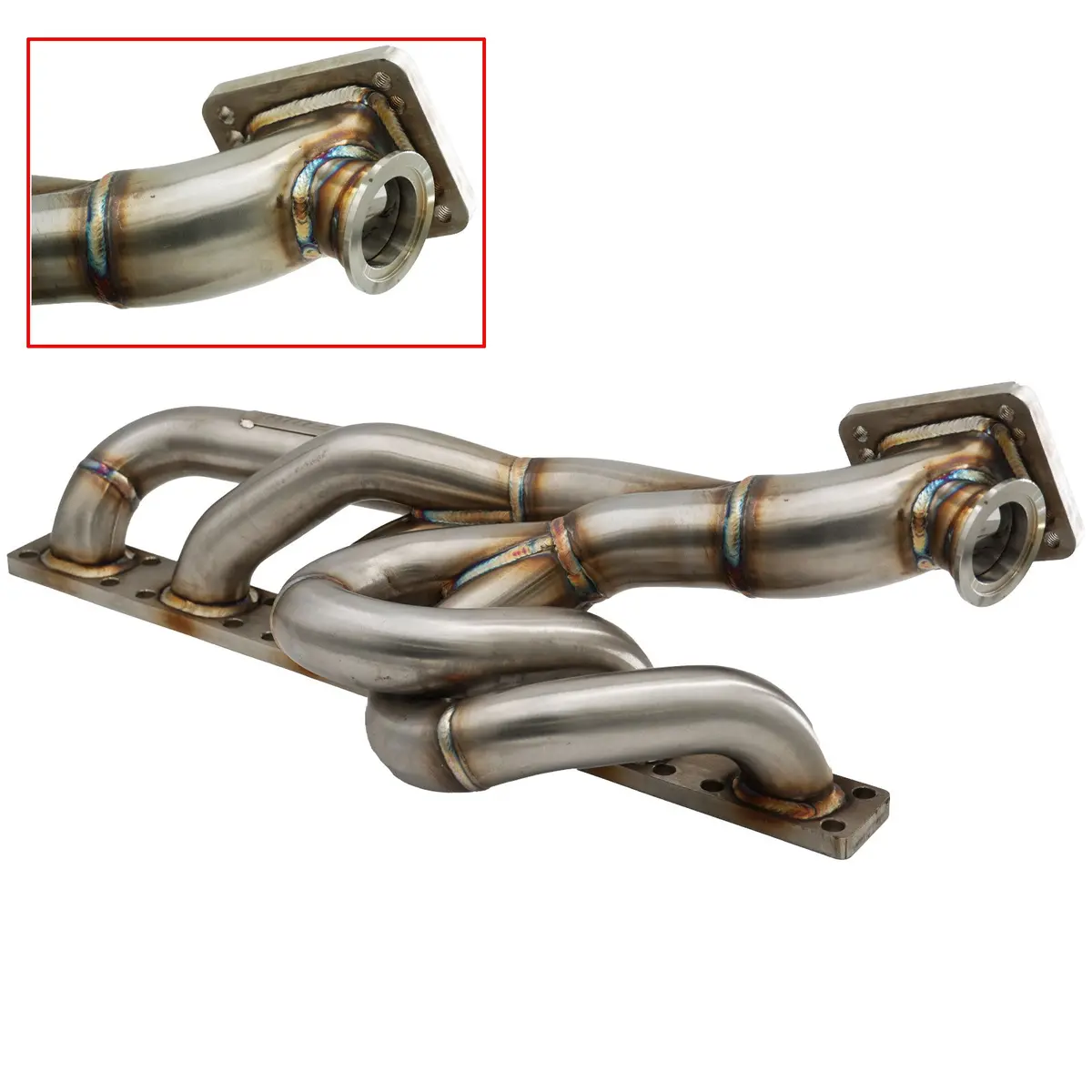 Bmw E36 E46 E39 Tubular Top Mount Turbo Manifold T3 T4 Flange 44Mm Wastegate 2