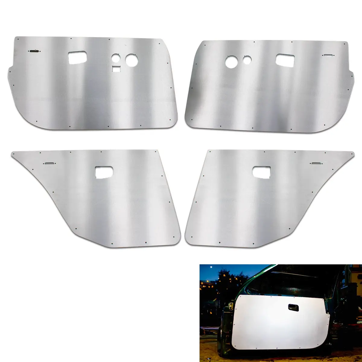 Bmw E36 4 Door Aluminum Front N Rear Panels Skins Race Track Car Cards Sedan M3 1