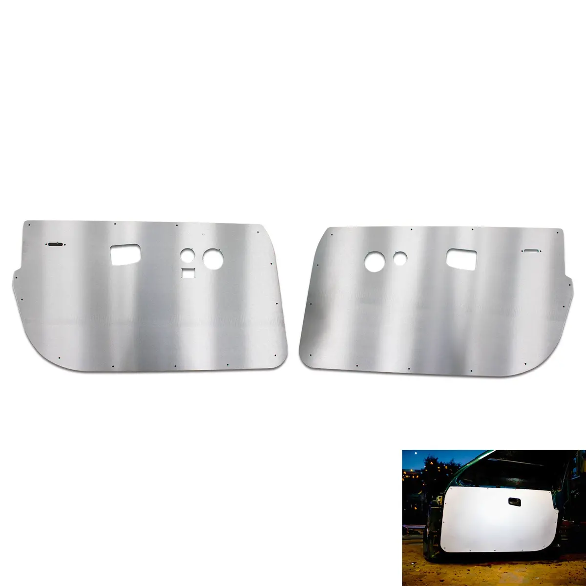 Aluminum Front 4 Door Panels Skins Race Track Car Cards For Bmw E36 Sedan M3 1