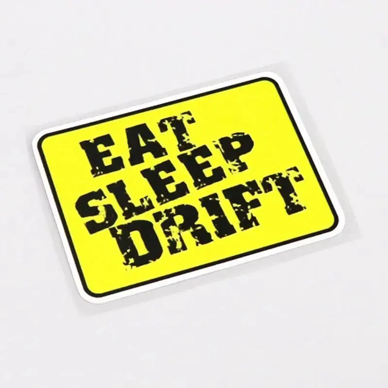 Eat Sleep Drift Badge Sticker Decal 1