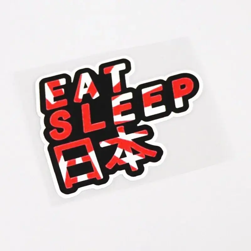 Eat Sleep Japan Rising Sun Sticker 1