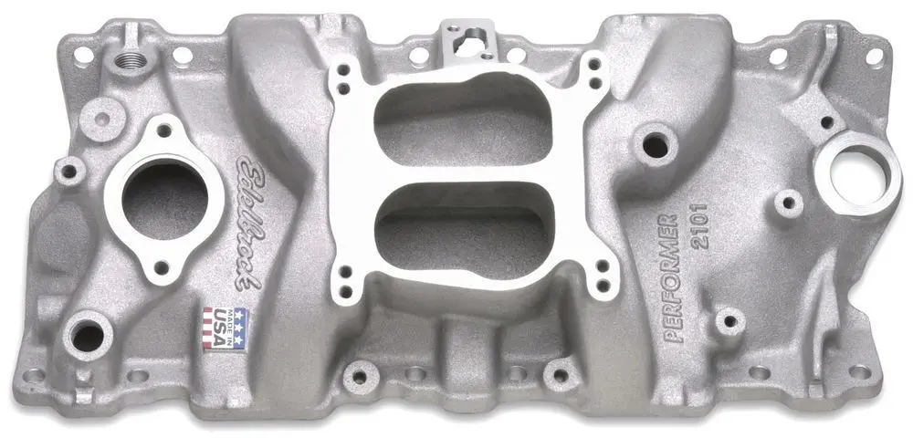Edelbrock Sbc 1955-86 Performer Intake Manifold Satin Finish 1