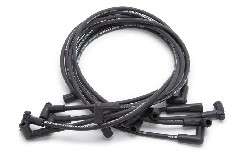 Max Fire Plug Wire Set Sbc W/Hei 90 Degr Black 1
